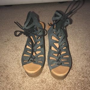 Open Toe Wedge Sandals